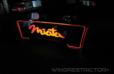 Mazda Miata Windschott Mx5 LED Lighting & Engraved Logo Wind Restrictor Brand  • $263.45