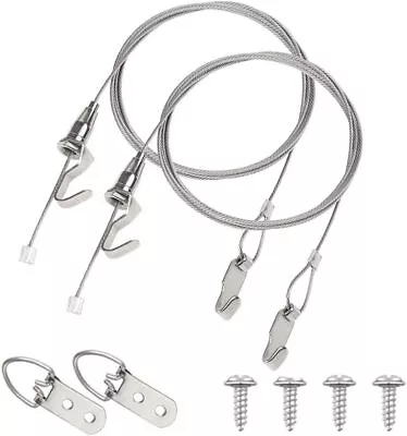 Heavy Duty Picture Hanging Kit Hold Up To 40 KG 2 Pack Mirror Hanging Kit Inclu • £10.49