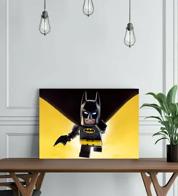 £59.99 • Buy Lego Batman 1-framed Canvas Wall Art Superhero Picture Paper Print- Dc Yellow