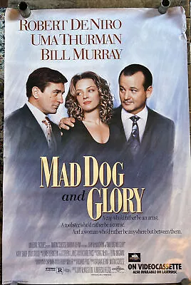 Vintage 1993 Original Movie Poster MAD DOG AND GLORY Robert Deniro & Bill Murray • $4.99