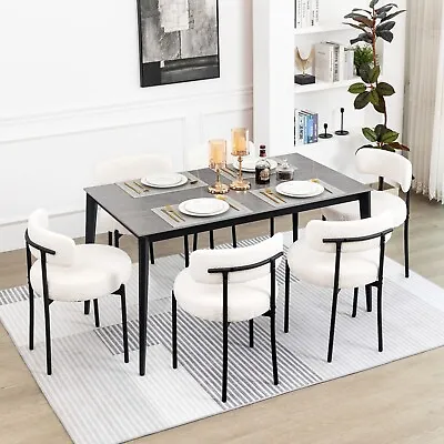 Kitchen Chairs Mid-Century Modern Dining Chairs Set Of 6 Kitchen Dining Room • $299.99