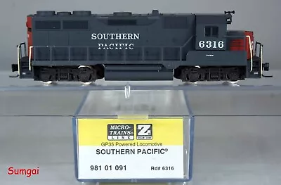 Z Scale Z Gauge Micro-Trains Line Z MTL 981 01 091 Southern Pacific GP35 #6316 • $229.95