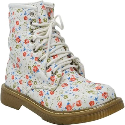 £12.90 • Buy Womens Combat Boot Millitary Winter Army Biker Lace Up Ladies Ankle Boots Size 5