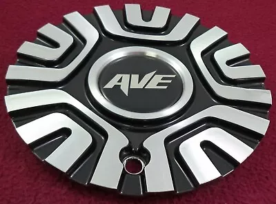 AVE Wheels Silver / Black Custom Wheel Center Cap # C-373-MF / SL1204-02 (1) • $79.51