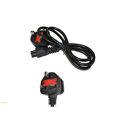 £5.99 • Buy  UK IEC C7 Figure Of 8 Mains Power Cable 3Pin Plug Lead For Laptop AC Ps4 1.5M