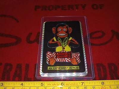 Vintage Horror Vending Machine Sticker Movie MONKEY SHINES Prism Sticker 1988 • $14