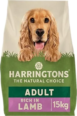 Harringtons Complete Dry Dog Food Lamb & Rice 15kg - All Natural Ingredients • £35