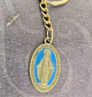 St Catherine Laboure Miraculous Medal Key Ring New On Card  • $14