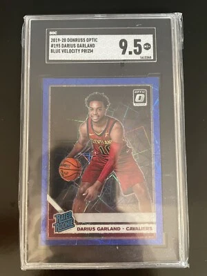 $70 • Buy Darius Garland 2019-20 Panini Optic Blue Velocity Prizm Rated Rookie SGC 9.5