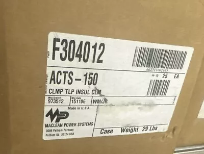 New Maclean ACTS150 Trunnion Suspension Clamp .93  - 1.5  20º Take-Off Line Post • $15