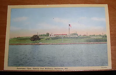 Postcard 1944 Wwii Fort Mchenry Baltimore Md Maryland • $4.99