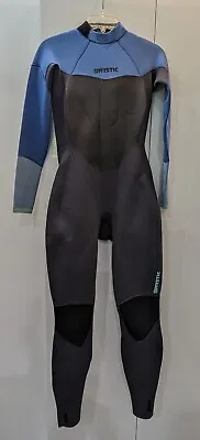 Mystic Womens Star 3/2mm Back Zip Wetsuit - Black/Blue Size 8 • $125