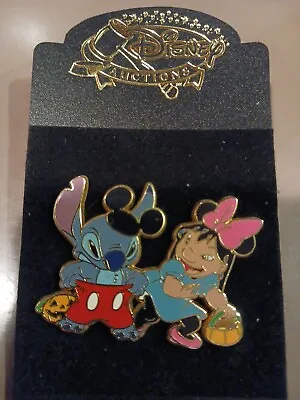 Disney Pin Le Stitch & Lilo Dressed As Mickey & Minnie Halloween Auctions Da • $69.99