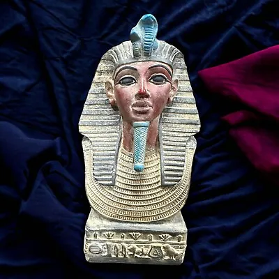 Rare Ancient Egyptian Antique BC Head Tutankhamun Statue Pharaonic Antiques BC • $149