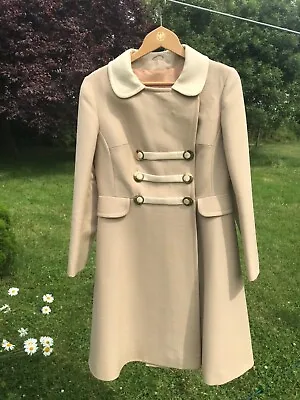 Fabulous True Vintage 1960s Mansfield By Frank Russell 100% Wool Coat Size 12 • £40