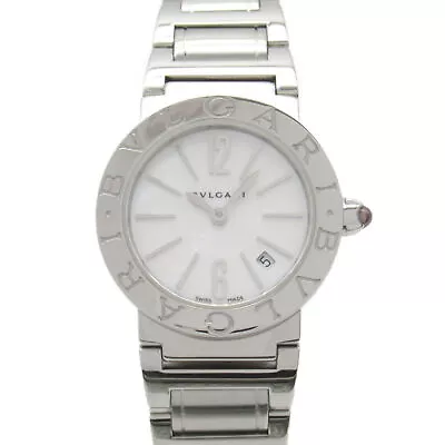 BVLGARI Bvlgari Wrist Watch BBL26S Quartz Stainless Steel Used Women White Shell • $2052.28