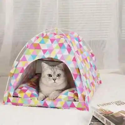 Pet Tent Bed Cats House Supplies Products Accessories Warm Cushions Furniture So • $32.16