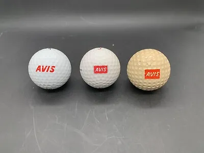 Vintage Avis Collectible Golf Ball Lot Of 3  • $9