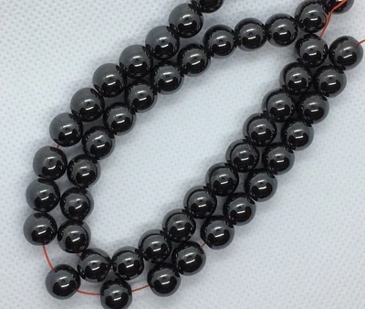 £3.85 • Buy Magnetic Hematite Round 10mm 8mm, 6mm, 4mm Gemstone, Shamballa Beads