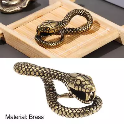 Snake Shape Keychain Cobra Animal Keyring Hand Bag Pendant Key Ring Tool • $5.90