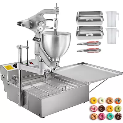 Donut Fryer Manual Commercial Mini Donut Maker 9 L Capacity Hopper Donut Fryer C • $2674.11