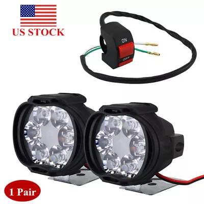 12V LED Spot Light Headlight Fog Driving Lamp For Motorcycles Offroad ATV Truck • $16.49