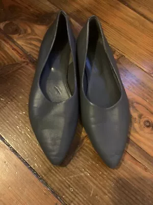 £25 • Buy Jigsaw Grey Leather Pumps Flats Shoes Size 39 6 Excellent Condition