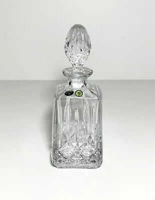 Bar Liquor Bourbon Rectangular Decanter  Cut Polished Crystal Glass  Empty New • $95