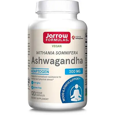 £23.27 • Buy Jarrow Formulas Ashwagandha 300mg 120 Veg Capsules, Stress, Relaxation, Calmness