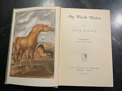 My Friend Flicka By Mary O'Hara 1941 Hardcover Illustrated Horse Story Book Vtg • $25
