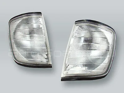 TYC Clear Corner Lights Parking Lamps PAIR Fits 1985-1995 MB E-Class W124 • $49.90