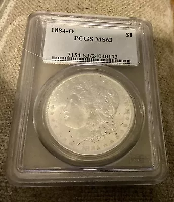 1884 O Morgan Silver Dollar Pcgs Ms 63 • $89