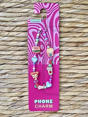 PRIMARK KAWAII FAST FOOD Phone Charm STRAP Lanyard Keys BAG Keyring Filler GIFT • £5.99