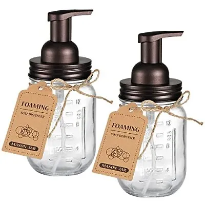 Mason Jar Foaming Soap Dispenser - Rustproof Stainless Steel Lid&Foaming Soap • $20.45