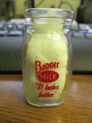 Banner Milk  It Tastes Better  / Same Red Square 3/4 Oz. Dairy Creamer TEXAS • $14.99