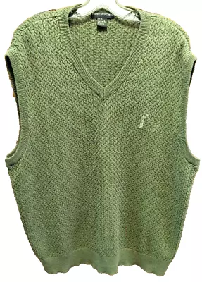 Mens Fairway Outfitters Olive Green Sweater Vest XL • $11.99