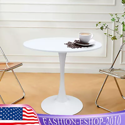Mid-Century White Round Top Dining Table - Modern Tulip 31.5  Dining Room Table • $115.90