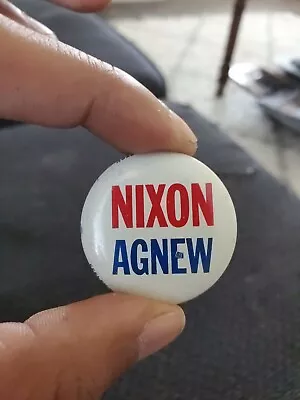 1968 Nixon-Agnew Campaign Button J19-I53 • $2