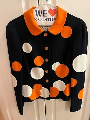 Moschino Cheap And Chic Dot Blazer Jacket As Seen On The Nanny Fran Size 10 • $410