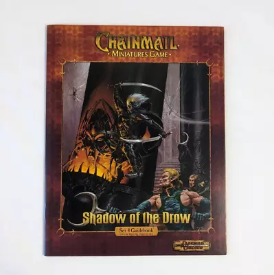 D&D CHAINMAIL Miniature War Game SHADOW OF THE DROW Guidebook WOTC OOP • $18.95