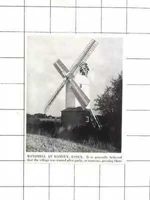 1954 The Windmill At Ramsey In Essex • £5