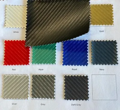 Carbon Fiber Boat Home Upholstery Handbag Vinyl Leatherette Hospitality Fabric • $28.99