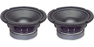 NEW (2) 6.5  Woofer Replacement Speakers.Home Audio.6-1/2 .4 Ohm.six Inch PAIR • $79