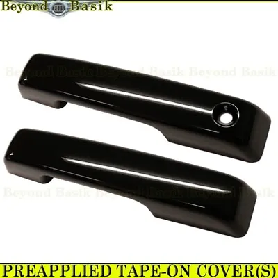 $24.90 • Buy 2021 2022 2023 Ford F-150 FRONT GLOSS BLACK 2 Door Handle COVERS No PSGR No SMT