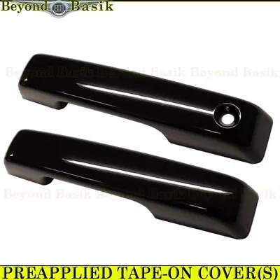 $24.90 • Buy 2021 2022 2023 Ford F-150 FRONT GLOSS BLACK 2 Door Handle COVERS No PSGR No SMT