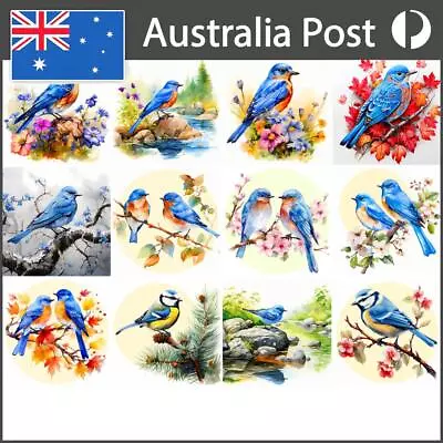 5D DIY Full Round Drill Diamond Painting Blue Bird Kit Home Decoration Art Craft • $12.20