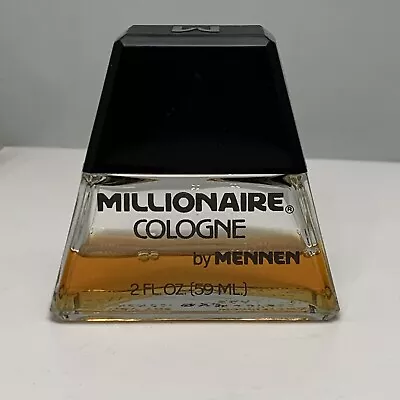 Millionaire Cologne By Mennen 2 Fl Oz Vintage 50% Full • $25