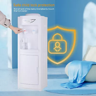 Top Loading Hot Cold Water Dispenser Freestanding Safety Lock 5 Gal Office Home • $91.99