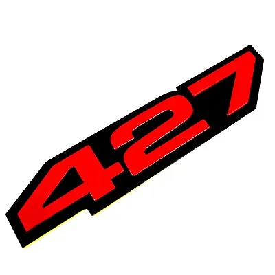 427 Aluminum Emblem Badge Decal Red & Black For Chevy Corvette Z06-C6 427 CI • $12.99
