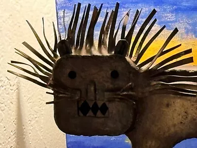 Original Manuel Felguerez Metal Lion Sculpture Signed • $450
